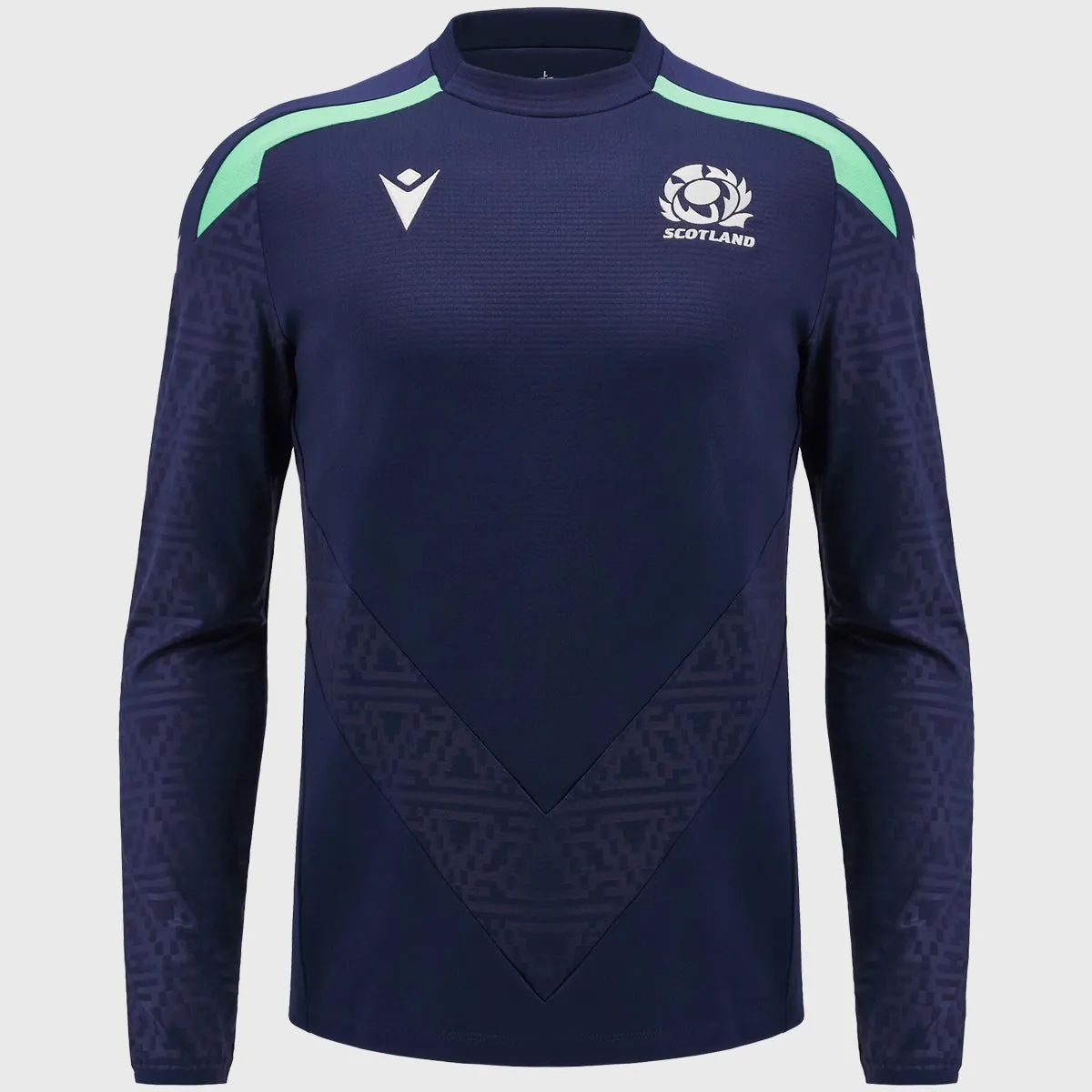 Macron Scotland Rugby Crew Sweatshirt Navy