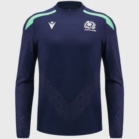 Macron Scotland Rugby Crew Sweatshirt Navy