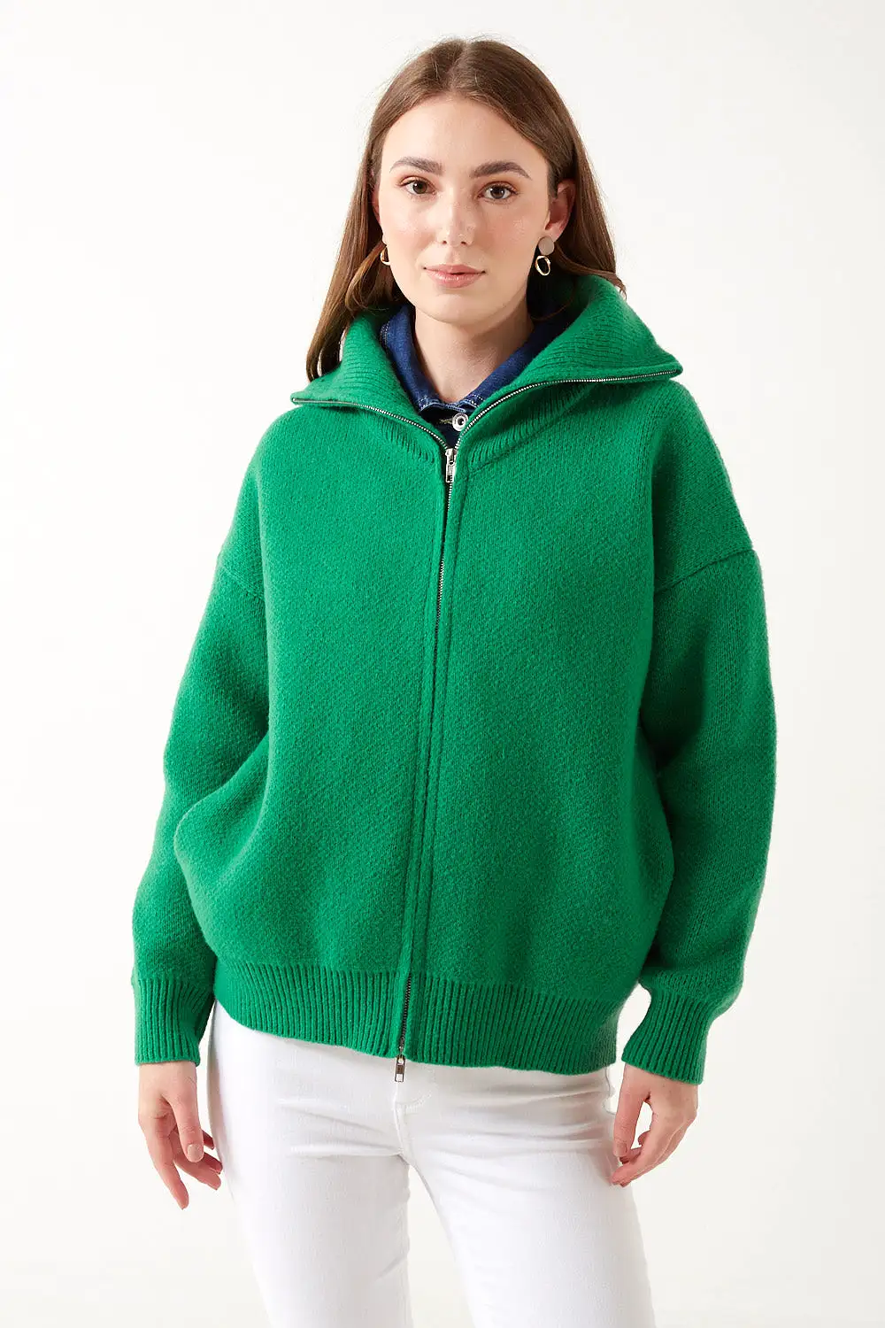 Marc Angelo Funnel Neck Zipper