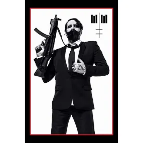 Marilyn Manson Machine Gun Flag