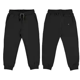 Mayoral Mini Basic Cuffed Fleece Sweatpants _Black 725-52