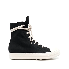 Men’s All-Season Canvas Shoes, Black Mid-Top 