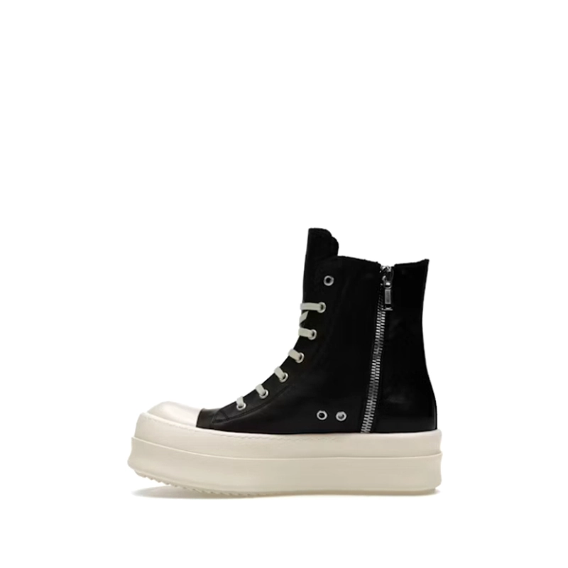 Men’s All-Season Canvas Shoes, Black Mid-Top 