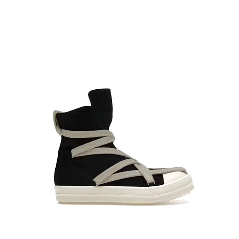 Men’s All-Season Canvas Shoes, Black Mid-Top 