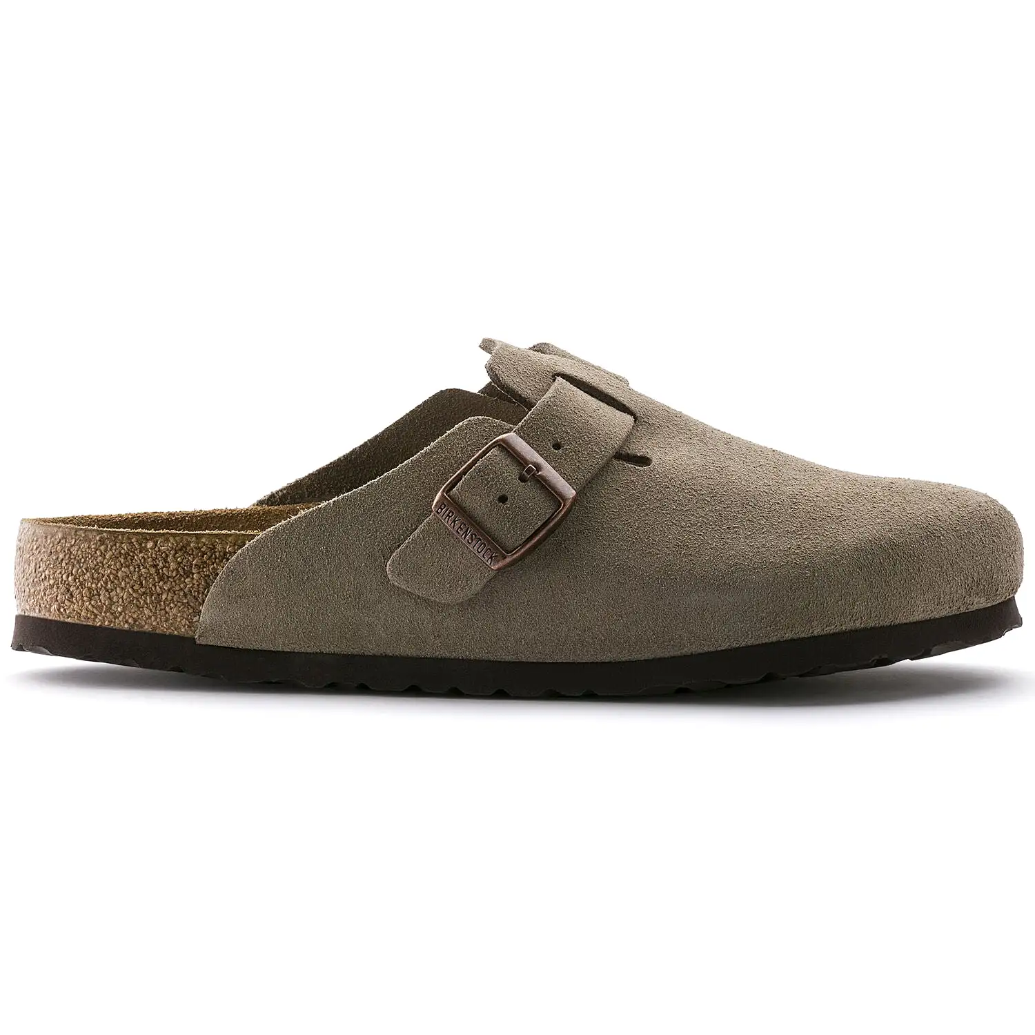 Men's Boston Soft Footbed Taupe Suede