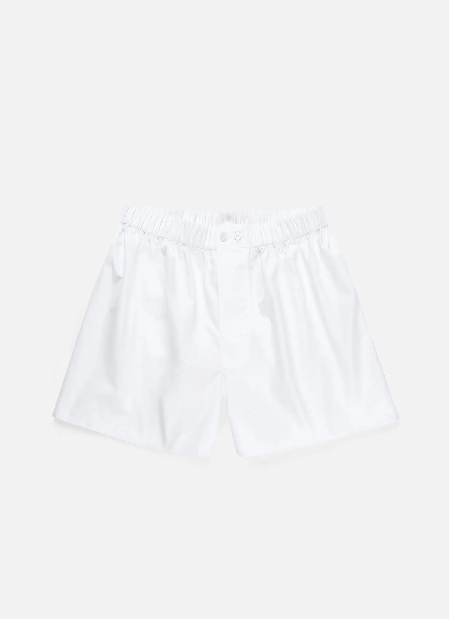 Men's Sea Island Cotton Boxer Short in White