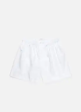 Men's Sea Island Cotton Boxer Short in White