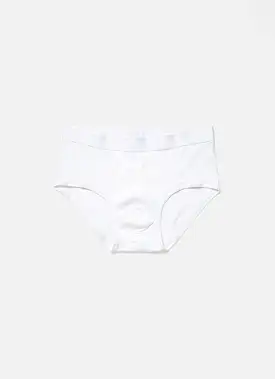 Men's Sea Island Cotton Briefs in White