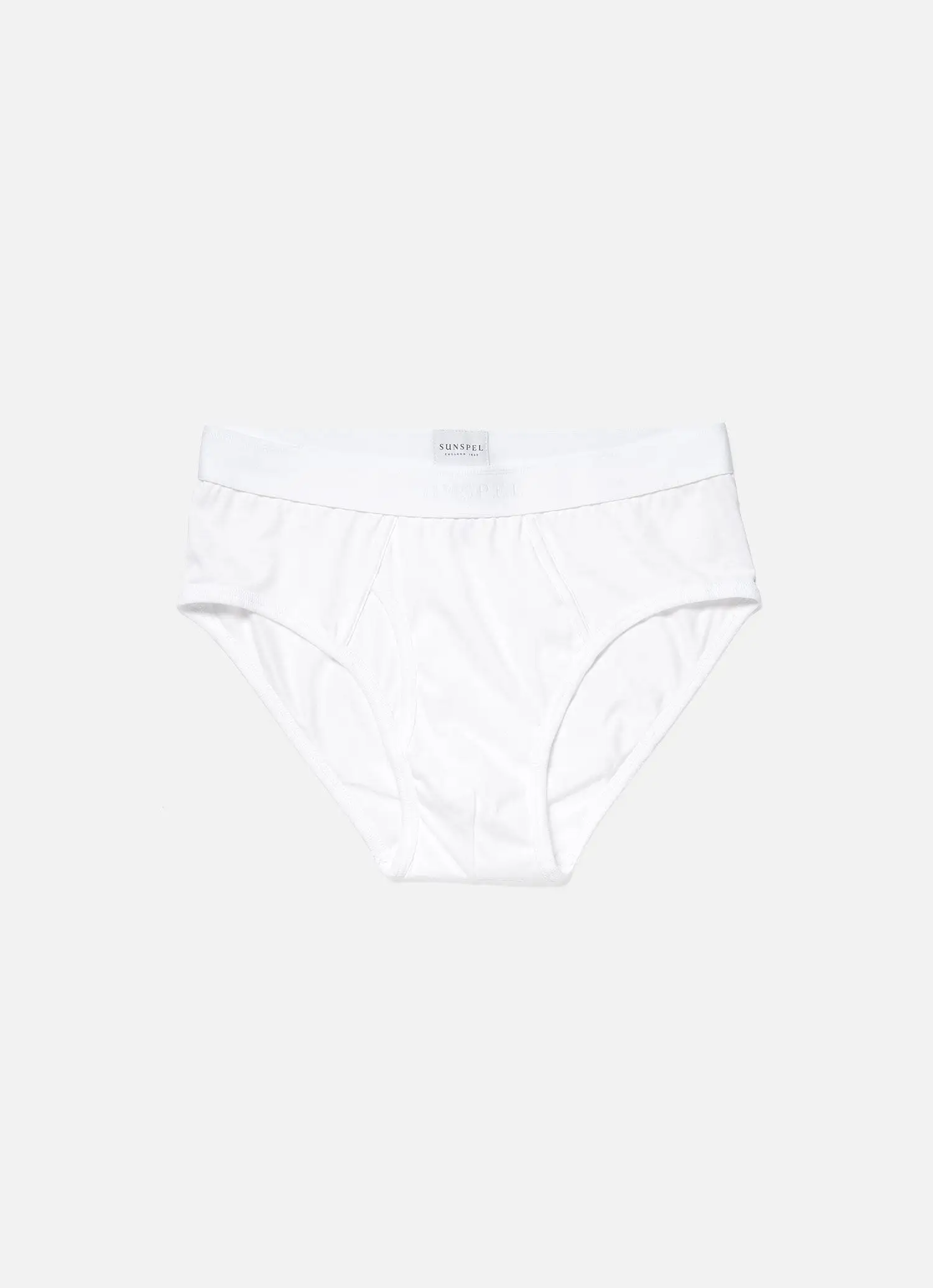 Men's Superfine Cotton Briefs in White