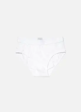 Men's Superfine Cotton Briefs in White