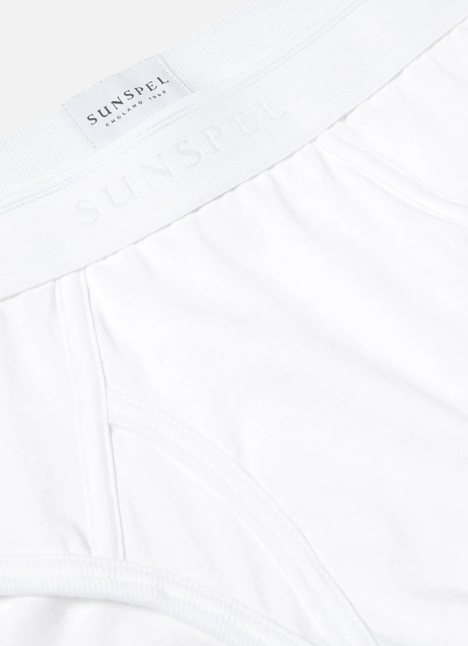 Men's Superfine Cotton Briefs in White