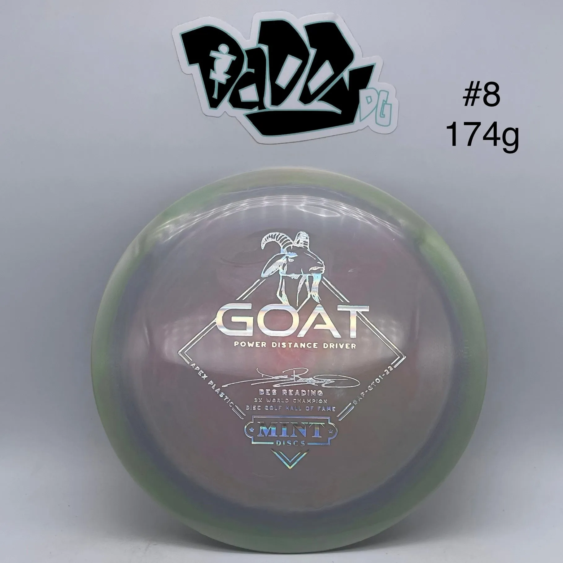 Mint Discs Apex Goat Des Reading Distance Driver