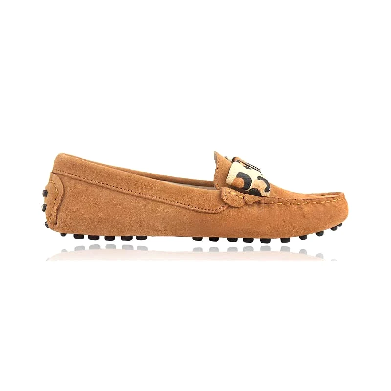 MIYAGINA Women Leather Flats Spring Moccasins Casual Shoes