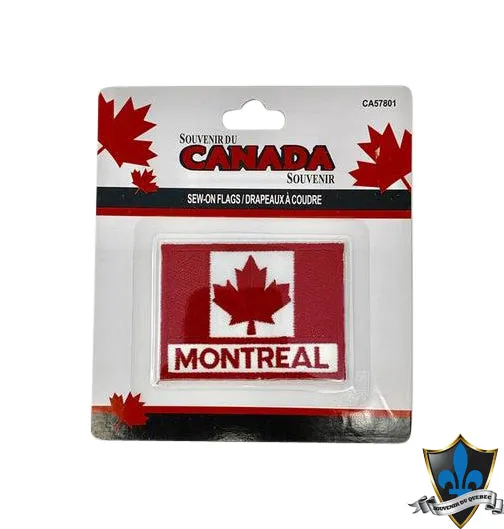 Montreal Canada Flag Iron On  Patch