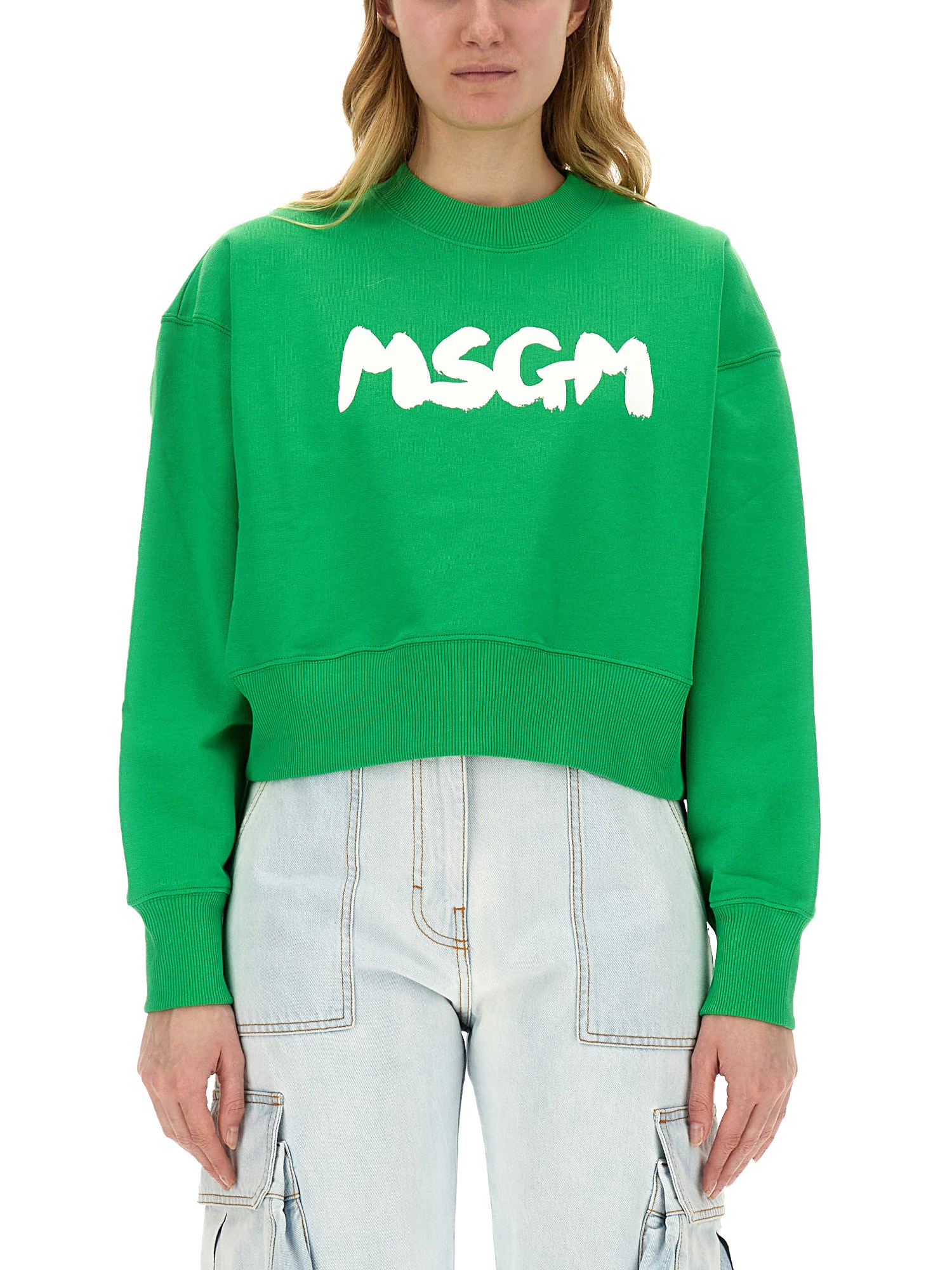 MSGM    SWEATSHIRT WITH LOGO