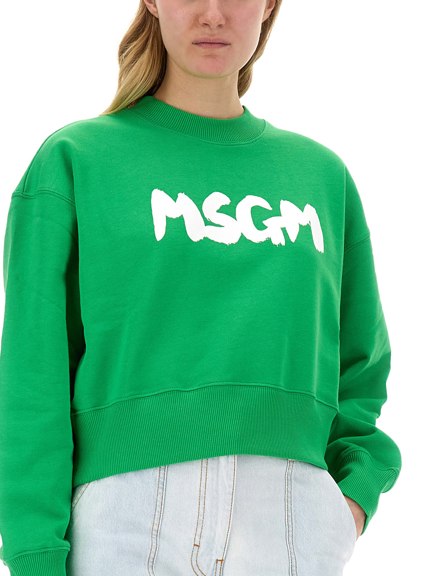 MSGM    SWEATSHIRT WITH LOGO