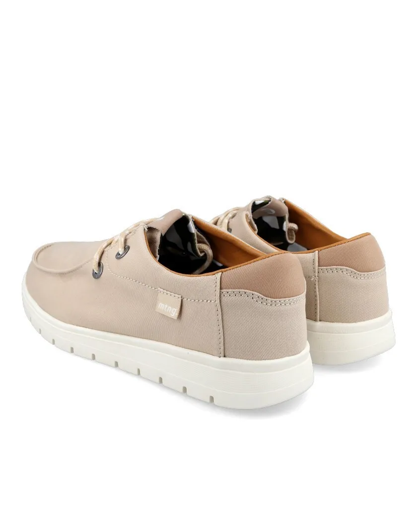 Mustang 84335 Beige canvas shoes for men