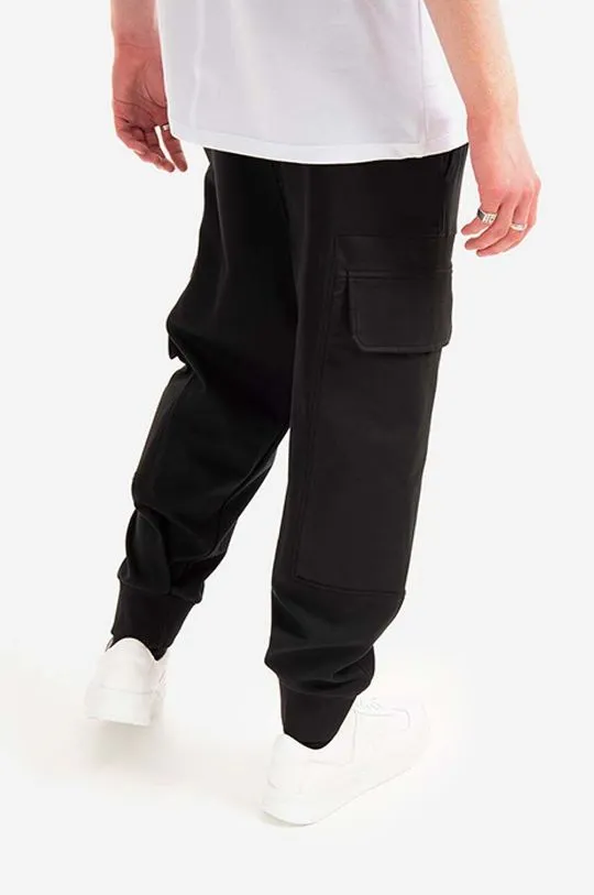 Neil Barett trousers Hybrid Workwear Loose Sweatpants men's black color