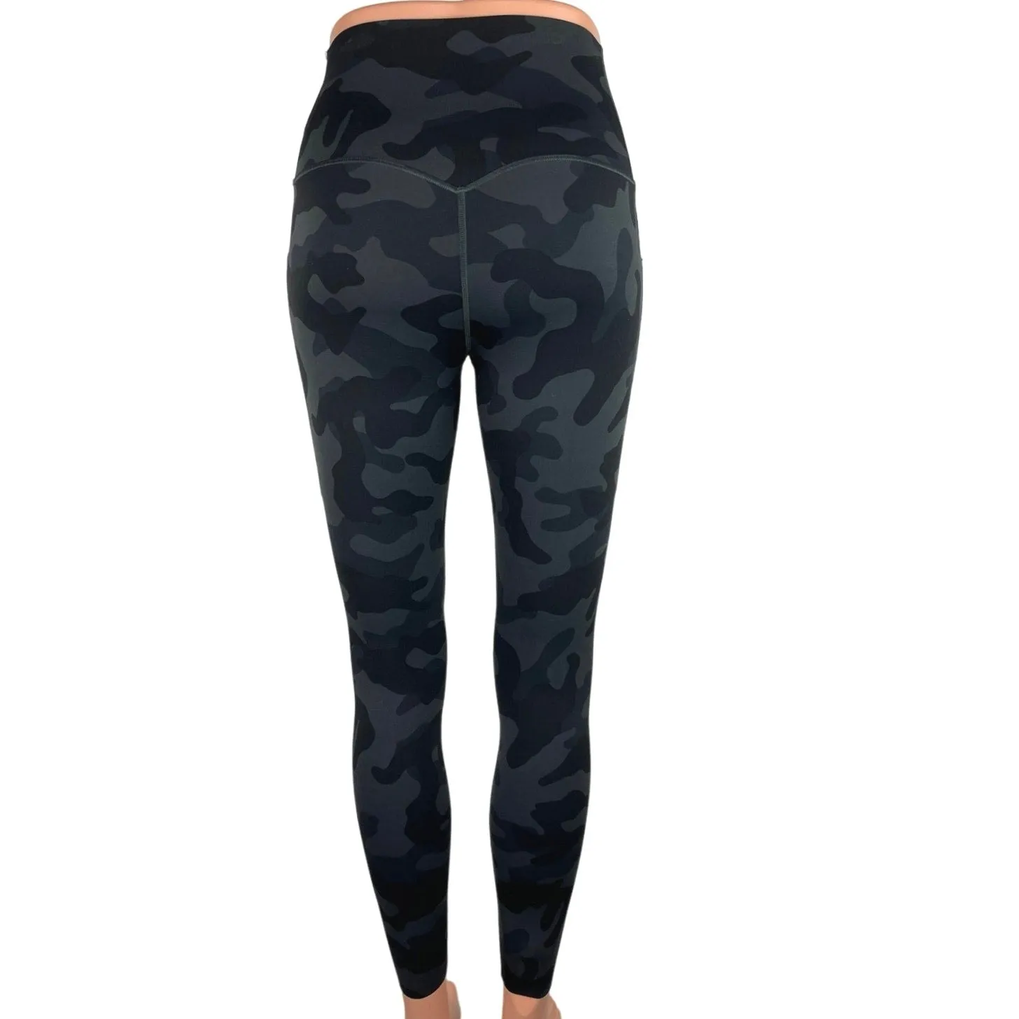 Nike Universe Black Gray Camo High Rise Pull On Yoga Athletic Leggings Size XS