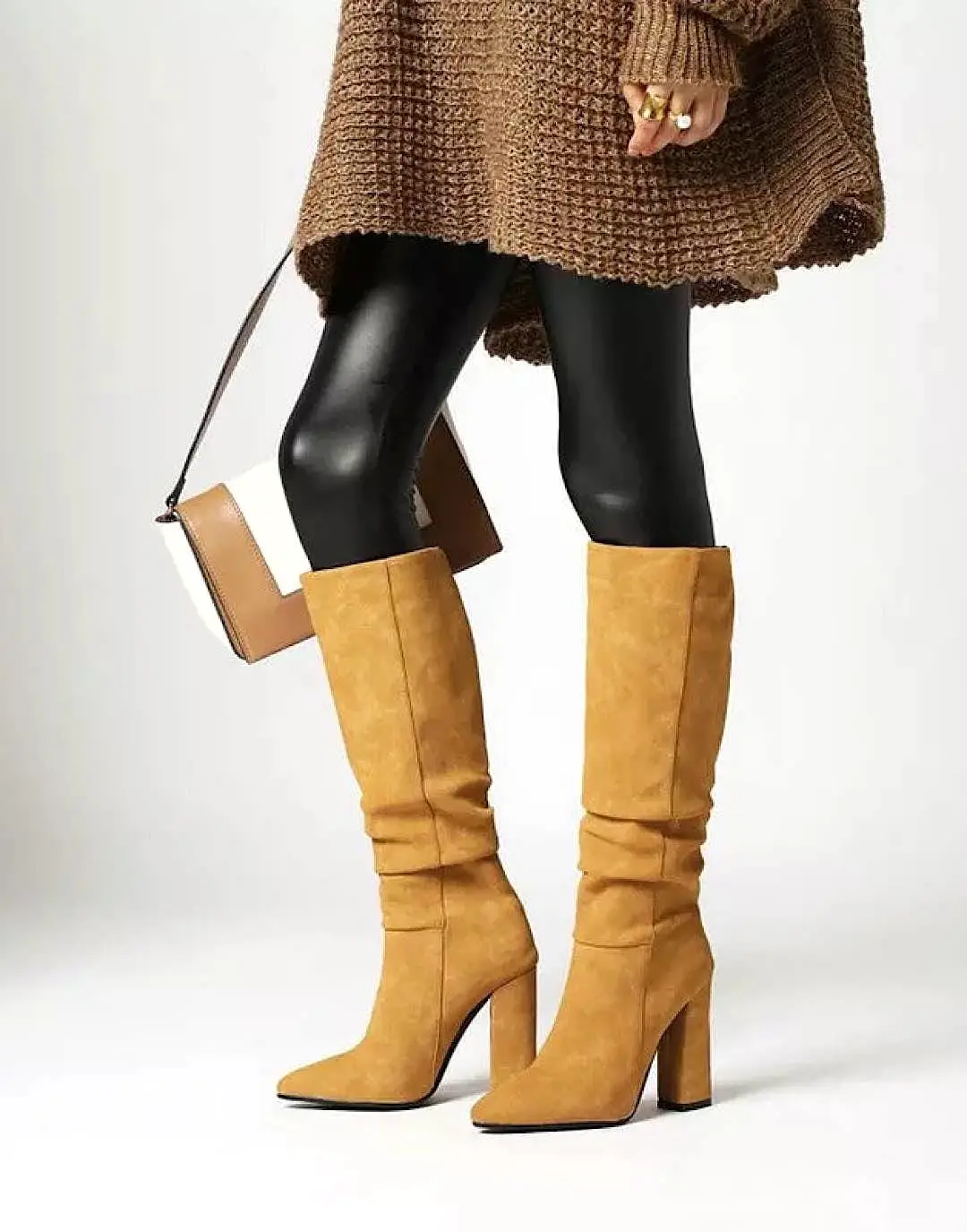 Nubuck Soft Below The Knee Boots