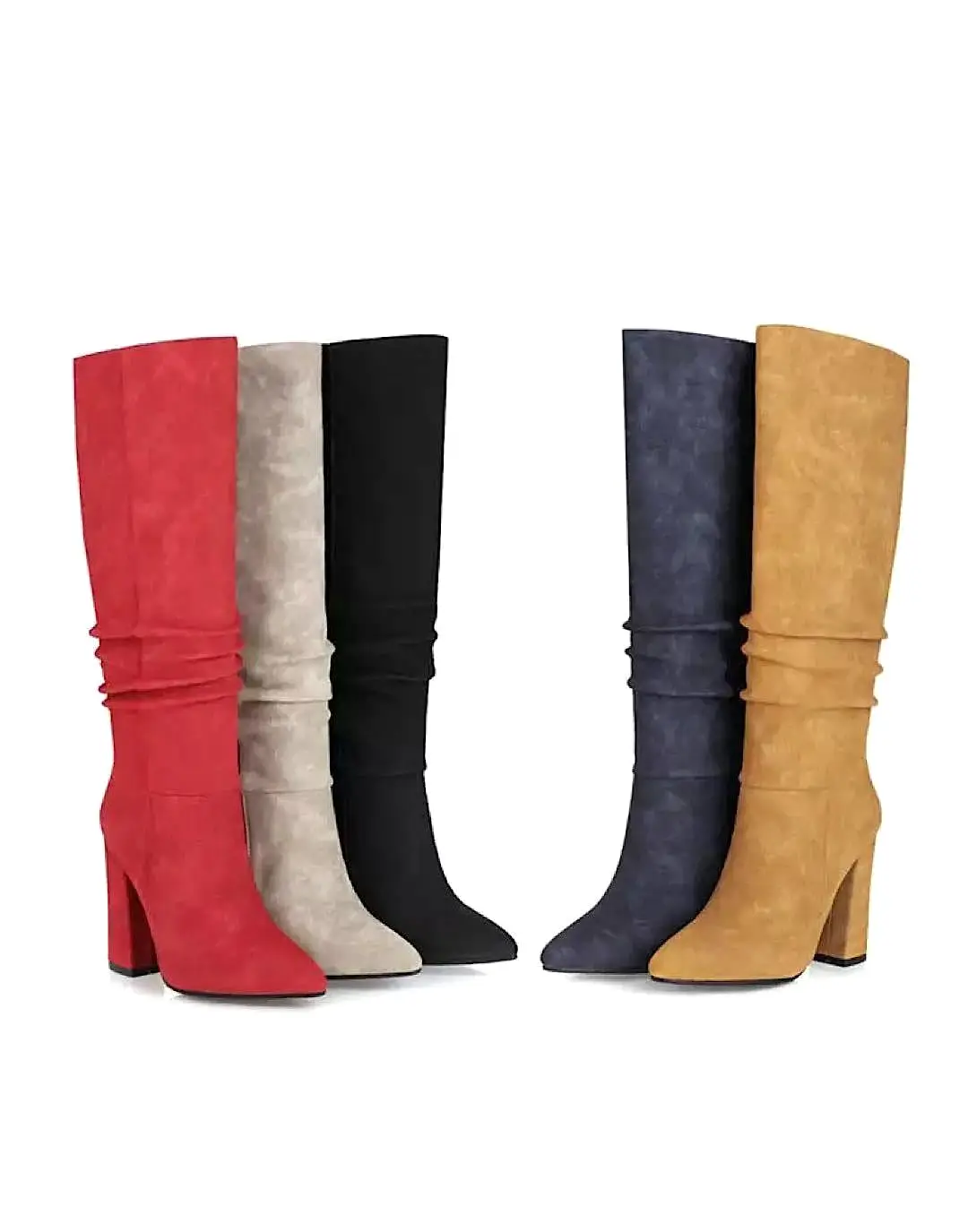 Nubuck Soft Below The Knee Boots