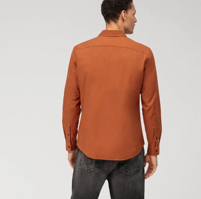 OLYMP Casual Regular Fit Casual Shirt Kent Brown 40284428