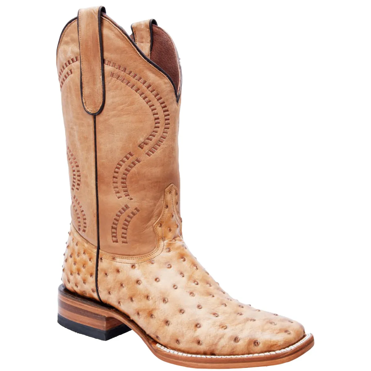 Oryx Ostrich Print Boots