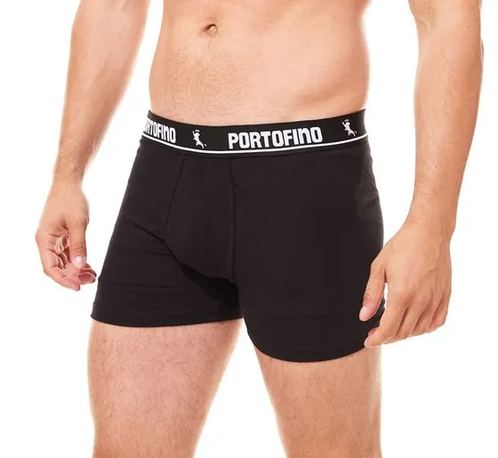 Pack of 6 PORTOFINO men s underwear comfortable boxer shorts PF100 black, navy, gray