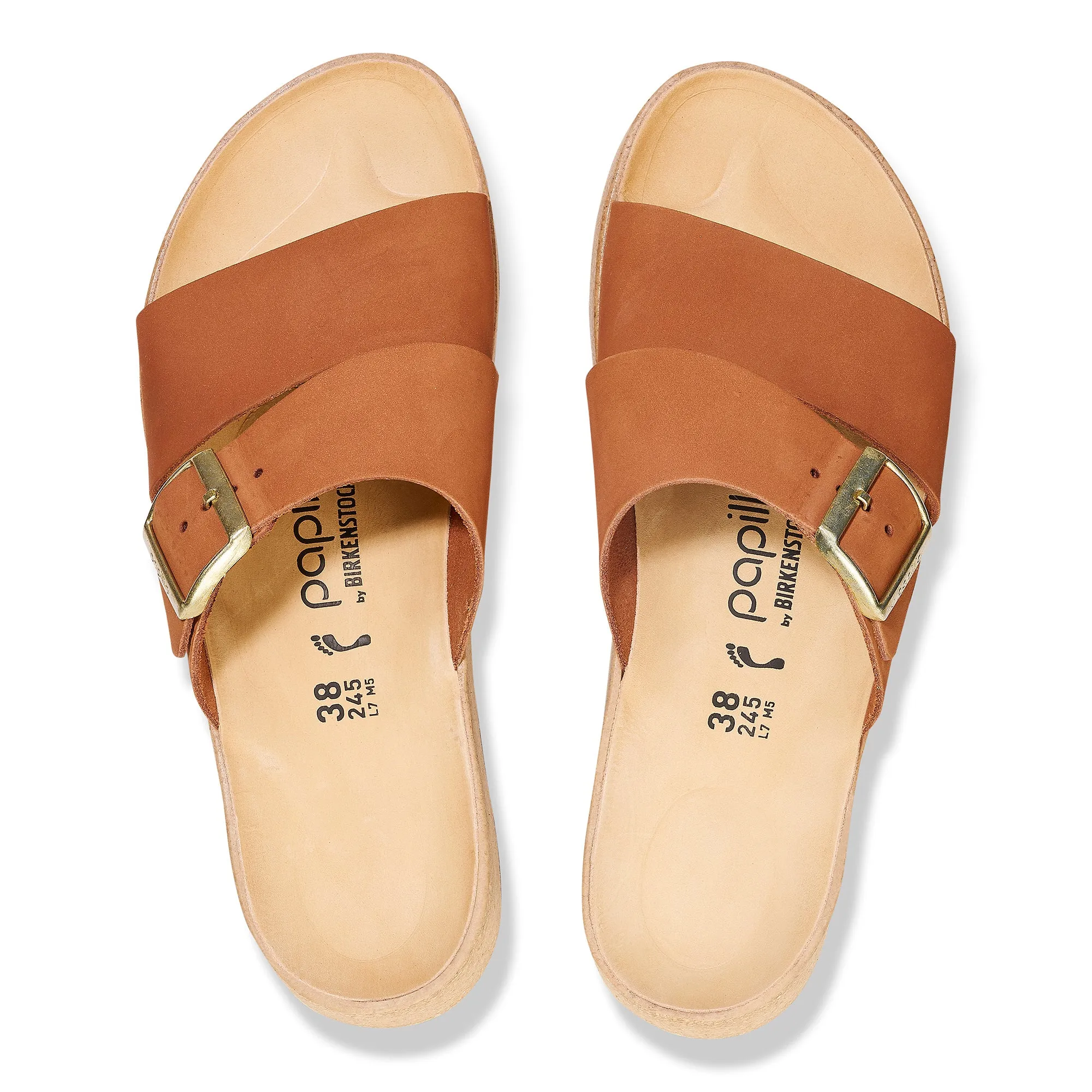 Papillio Almina pecan nubuck by Birkenstock