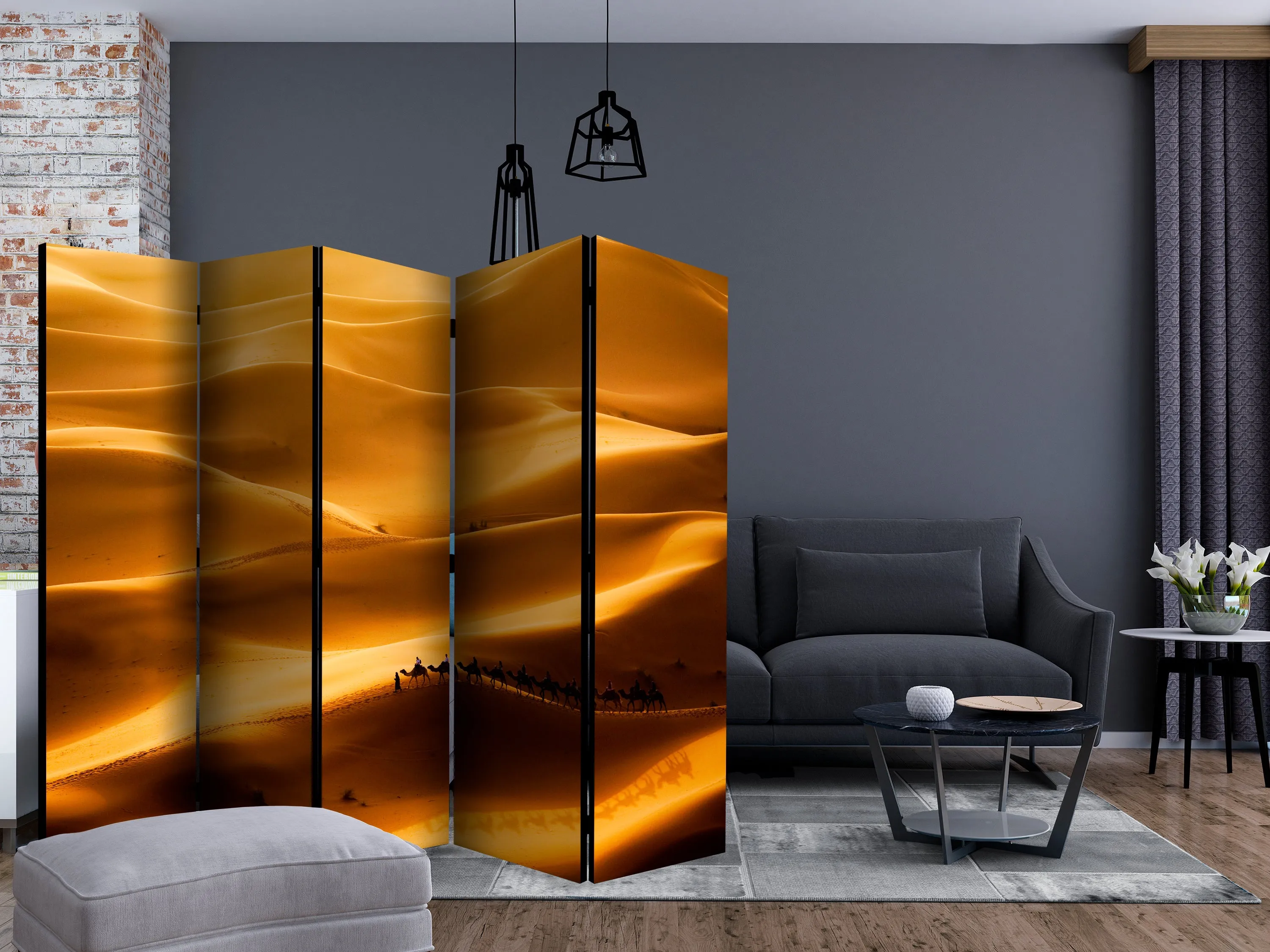 Paravento Caravan of camels II [Room Dividers]