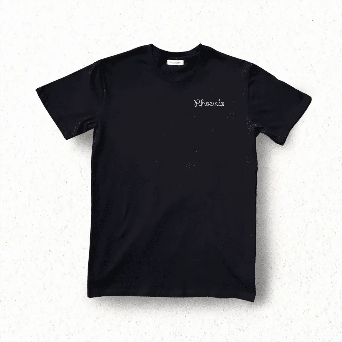 PHX GEN Tee - Phoenix Chainstitch - Black