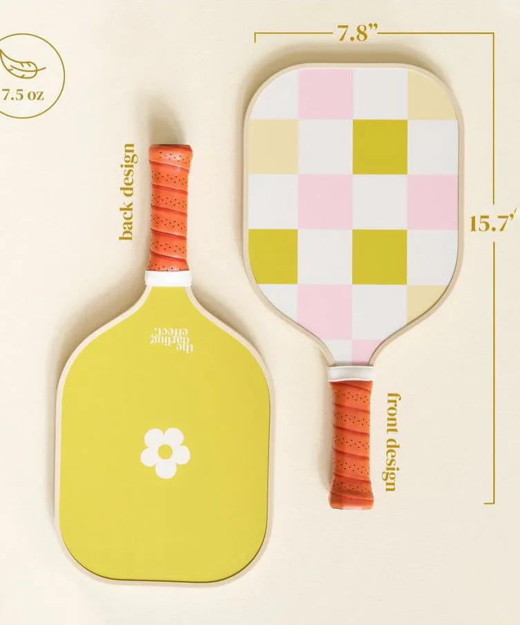 Pickleball Paddle - Check Green