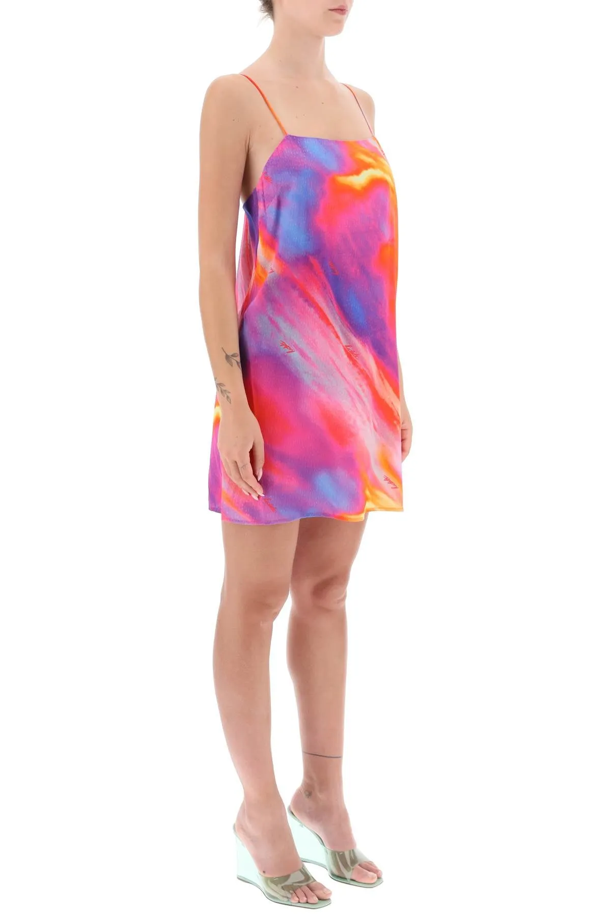 Printed Jacquard Mini Dress