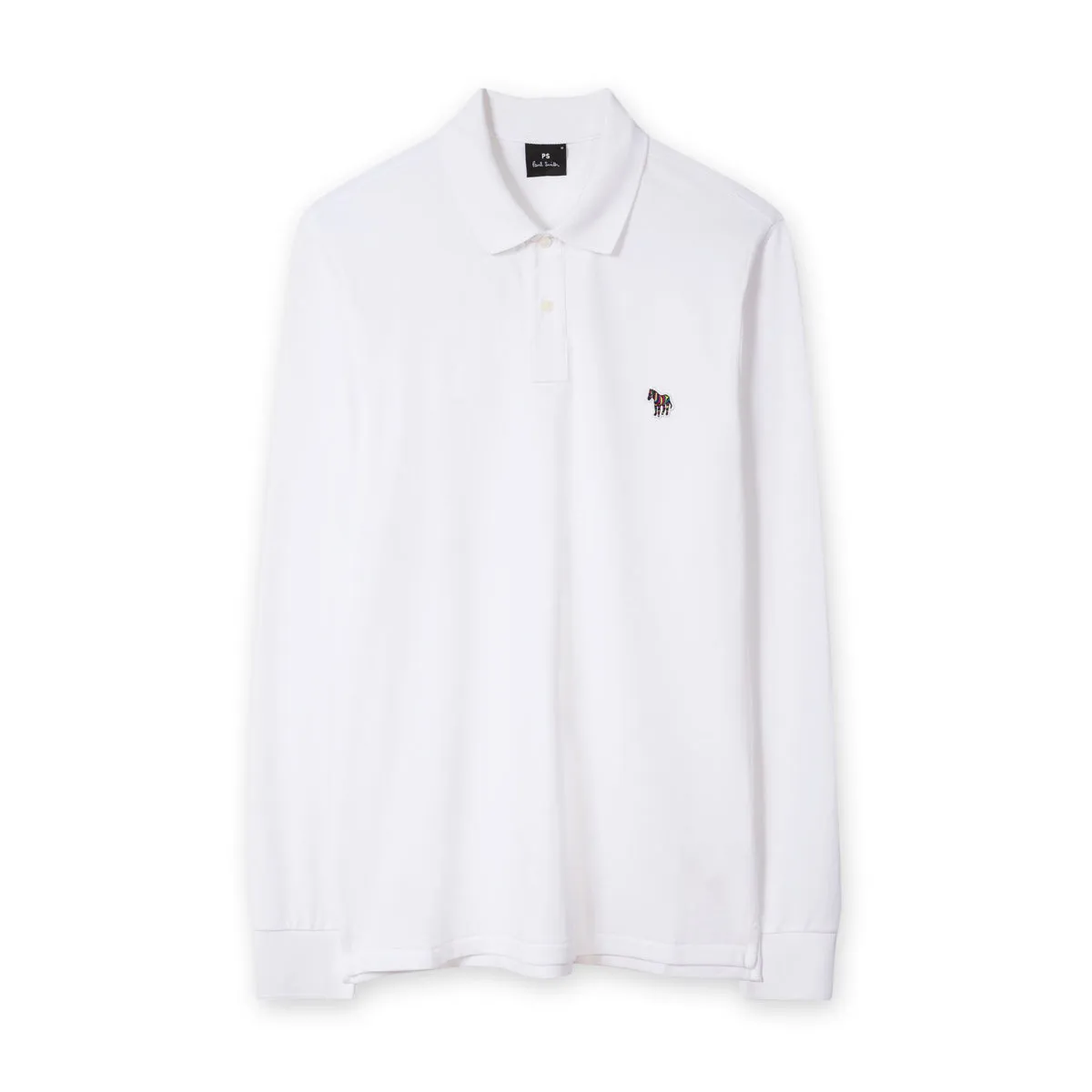 PS Paul Smith - Reg Fit LS Polo Shirt in White