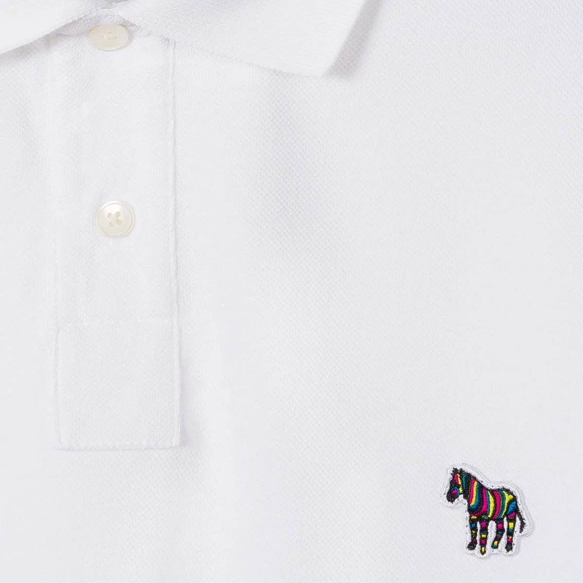 PS Paul Smith - Reg Fit LS Polo Shirt in White