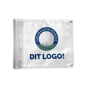 Puttinggreenflag dobbelsider med tryk, 200 gram flagdug