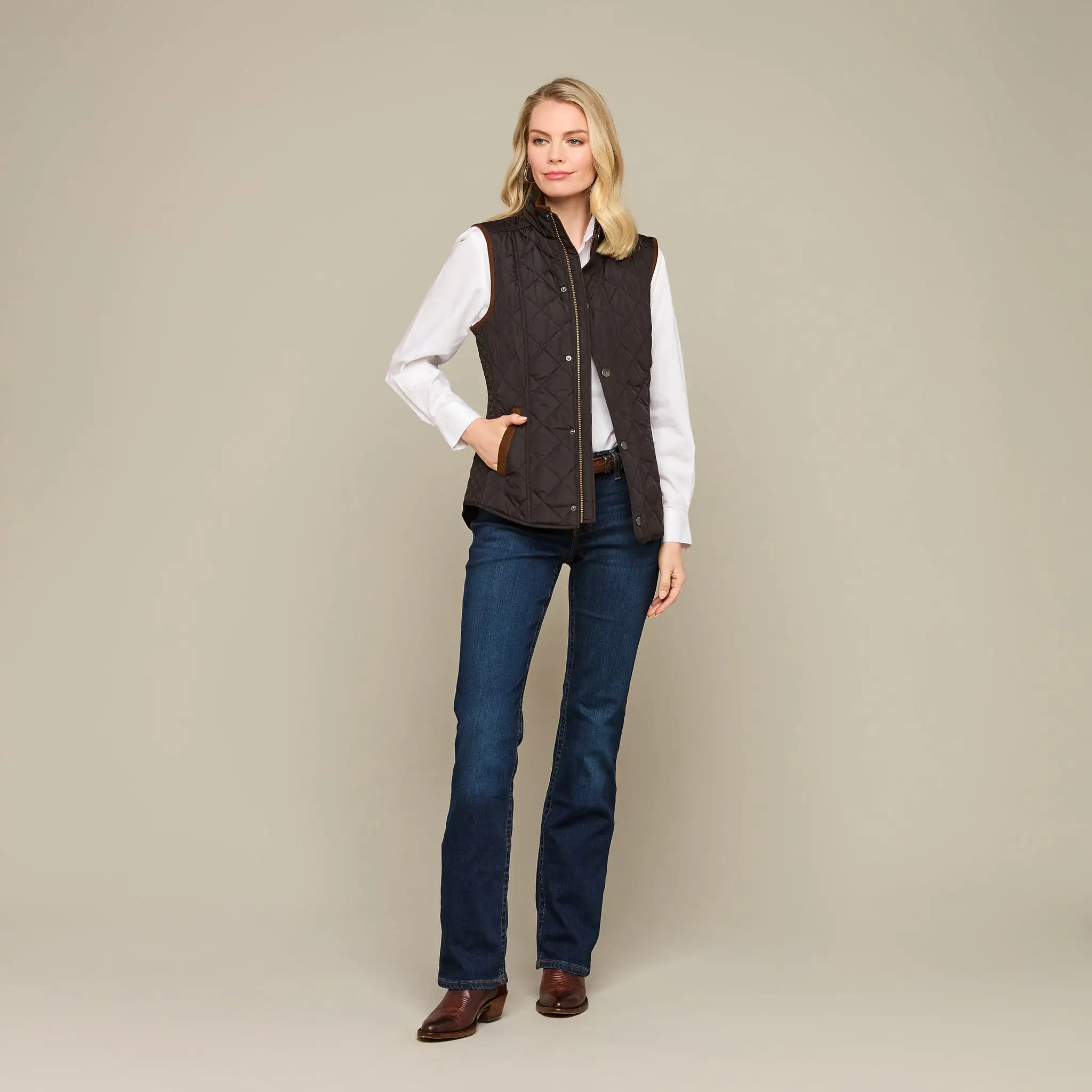 Quilted Vest :: Black