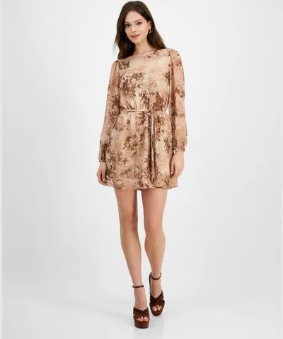 RACHEL Rachel Roy Women's Shibon Clip-Dot Chiffon Mini Dress