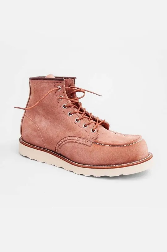 Red Wing boots Moc Toe men's pink color 8208