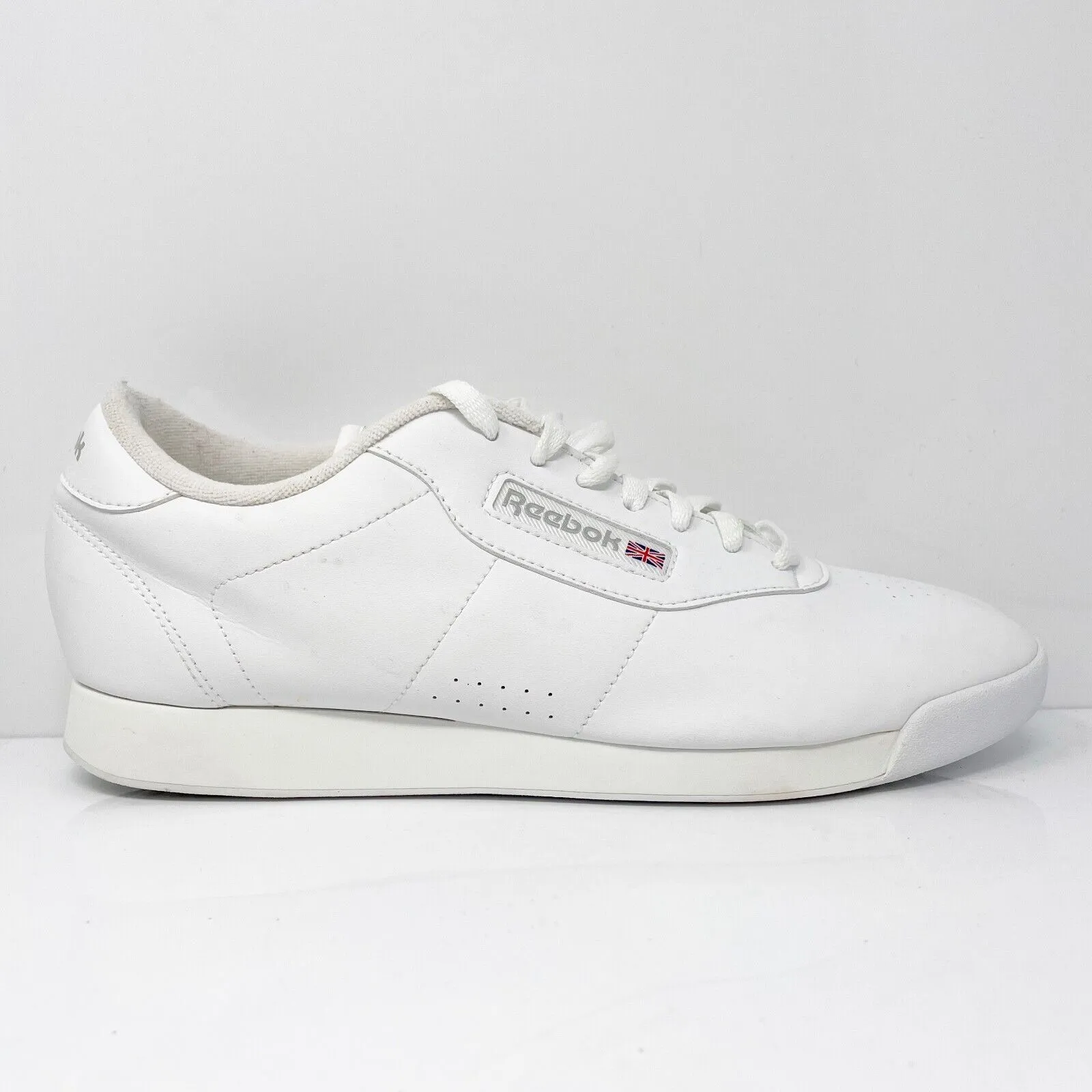 Reebok Womens Classic Princess 1475 White Casual Shoes Sneakers Size 9.5