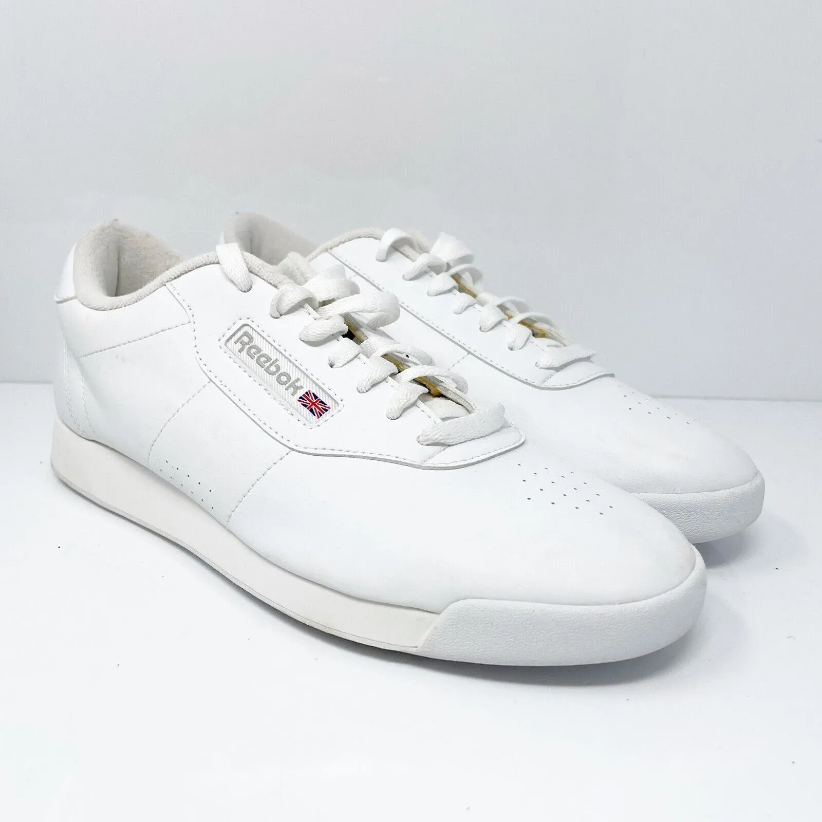 Reebok Womens Classic Princess 1475 White Casual Shoes Sneakers Size 9.5