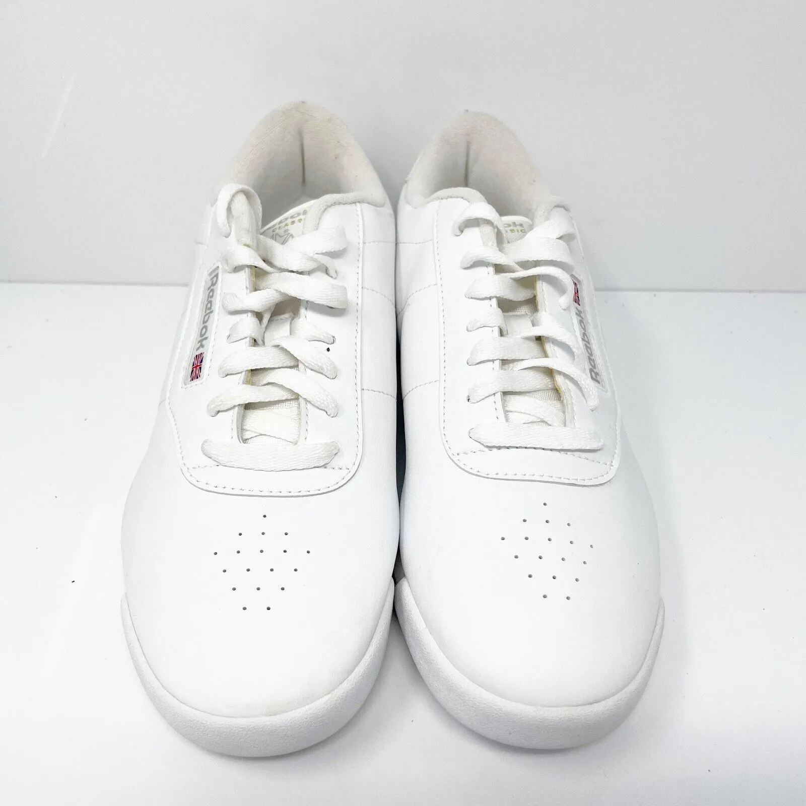 Reebok Womens Classic Princess 1475 White Casual Shoes Sneakers Size 9.5