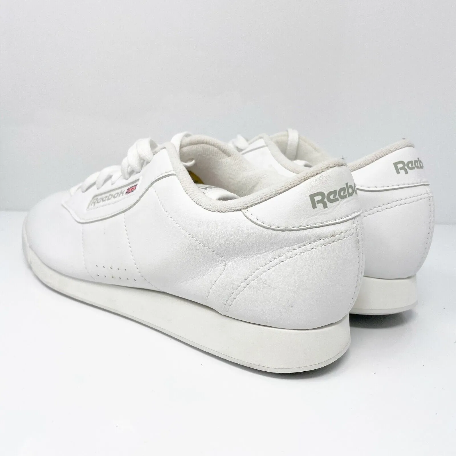 Reebok Womens Classic Princess 1475 White Casual Shoes Sneakers Size 9.5