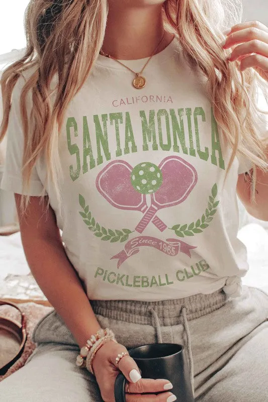 SANTA MONICA PICKLEBALL CLUB GRAPHIC TEE