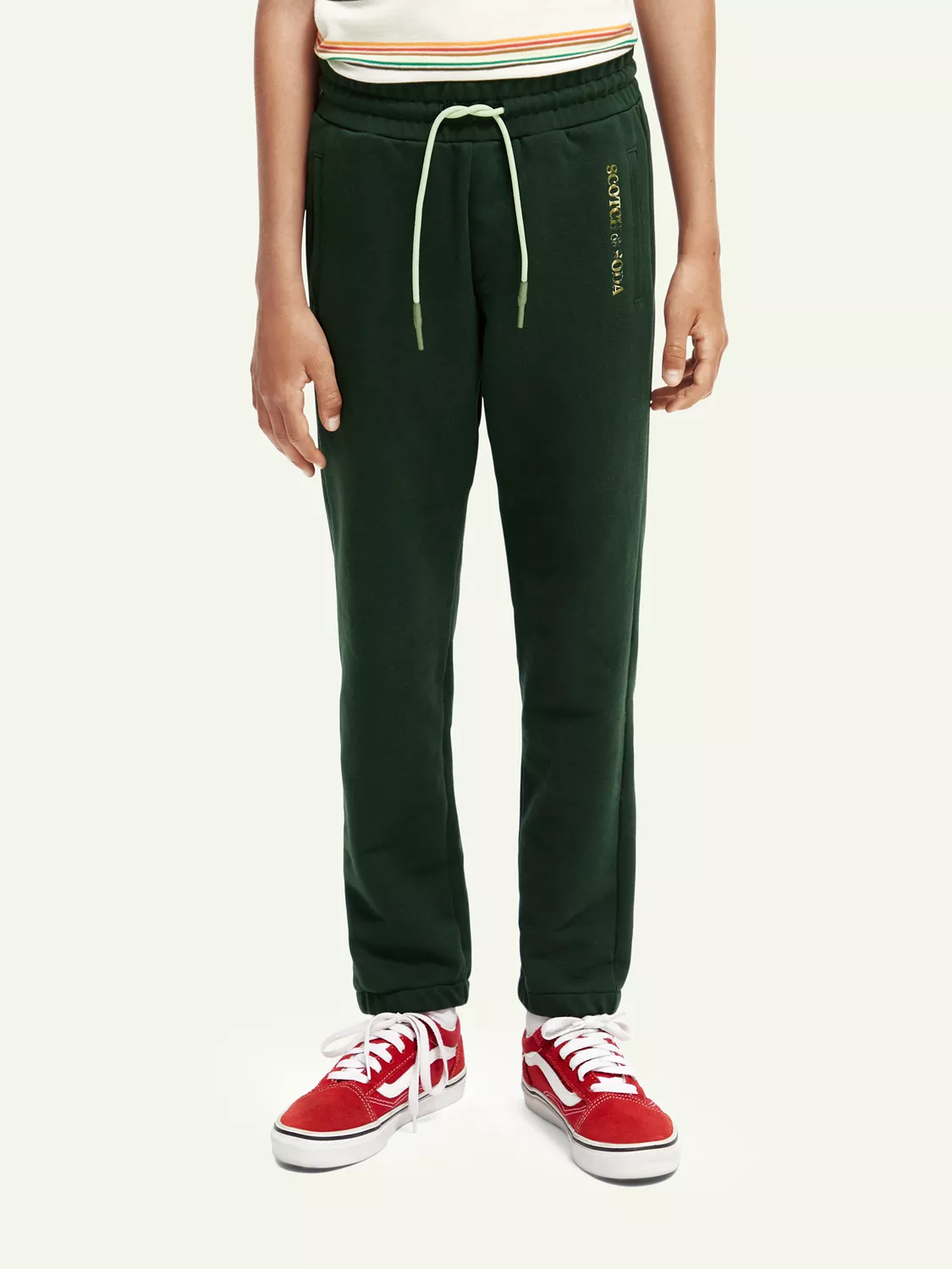 Scotch & Soda Boys Classic Sweatpants _Green 167537-1214