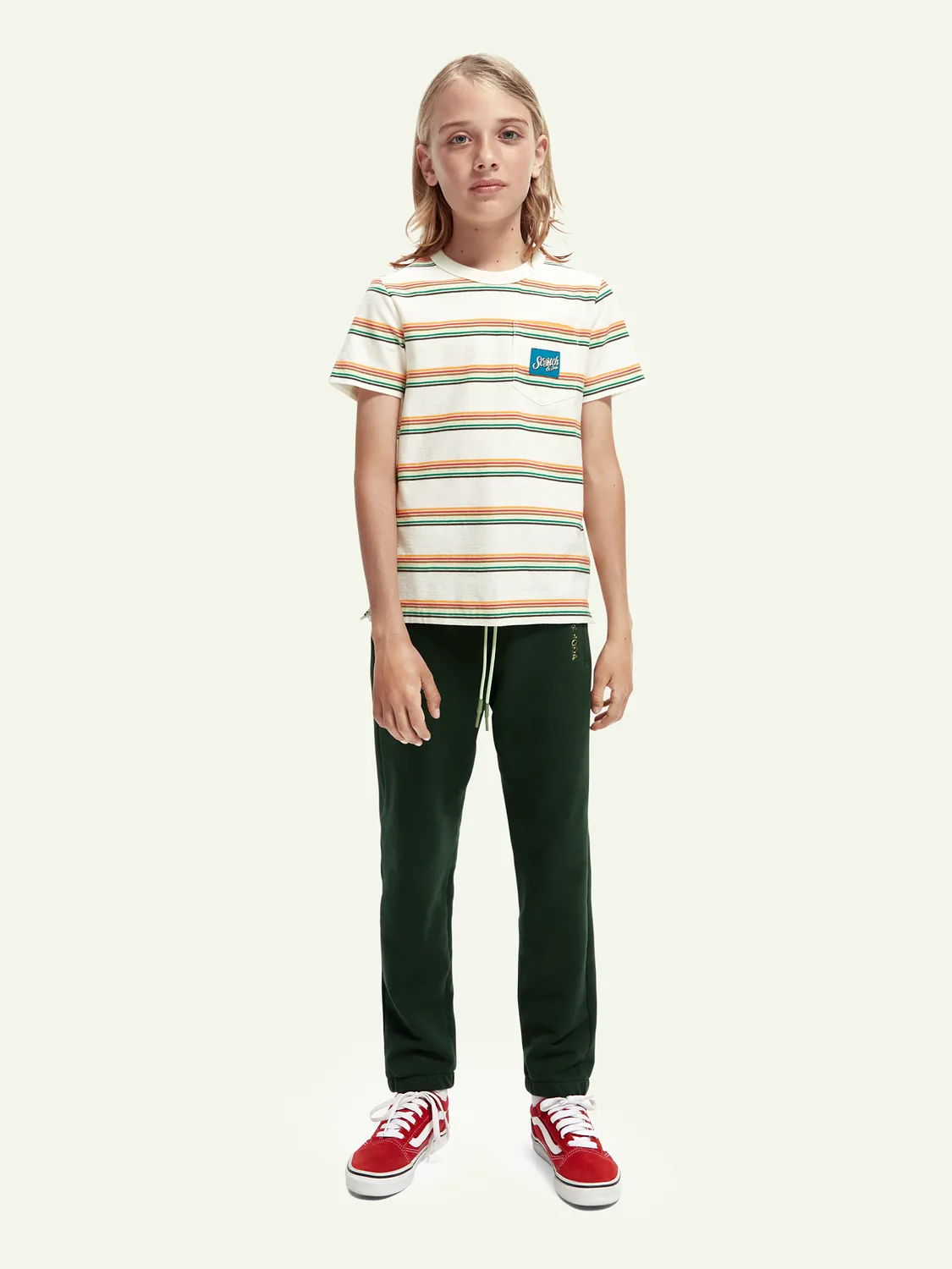 Scotch & Soda Boys Classic Sweatpants _Green 167537-1214