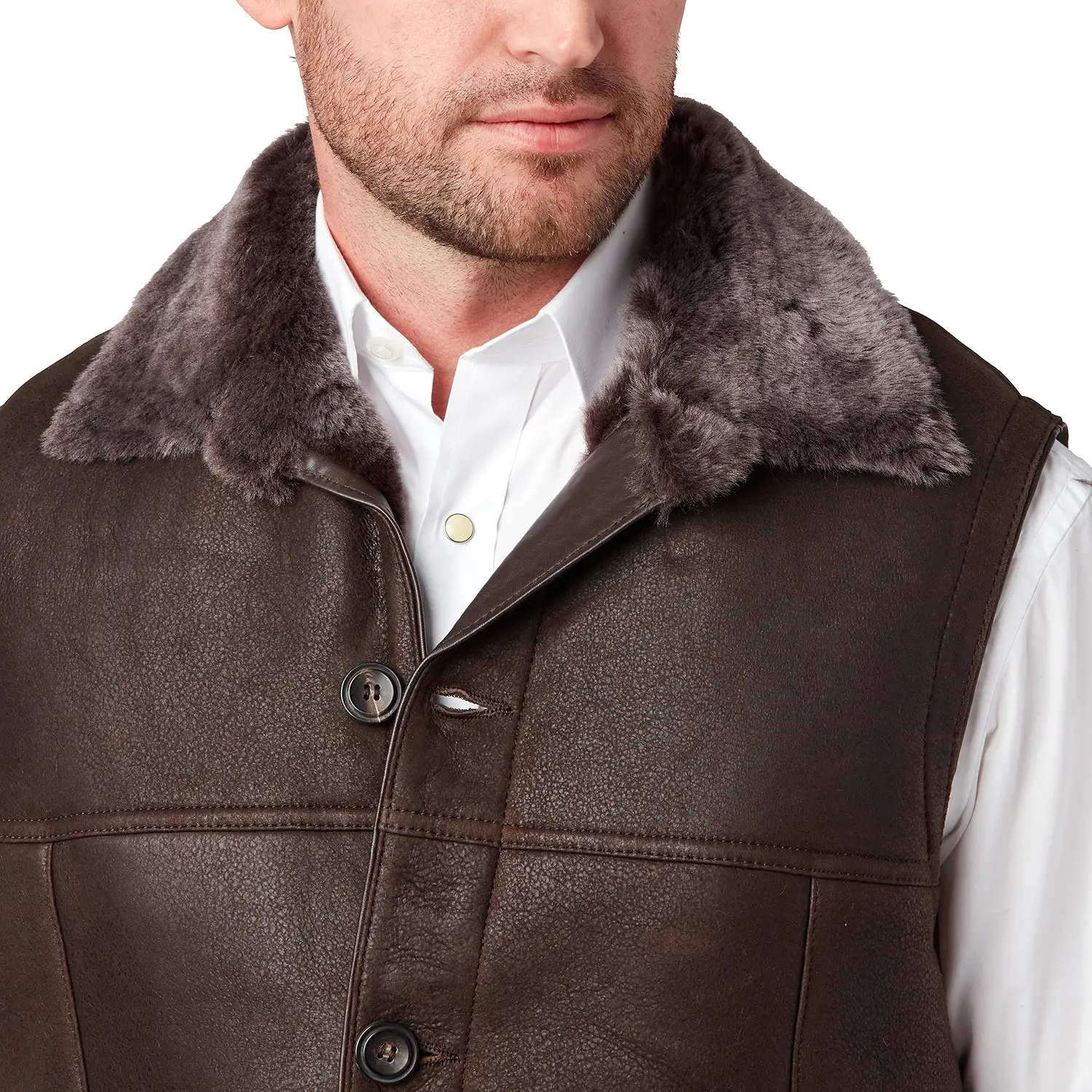 Shearling Vest :: Chocolate