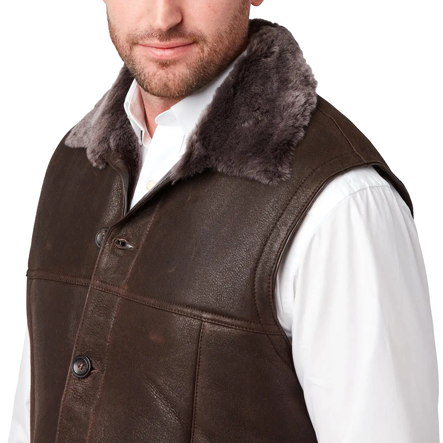 Shearling Vest :: Chocolate