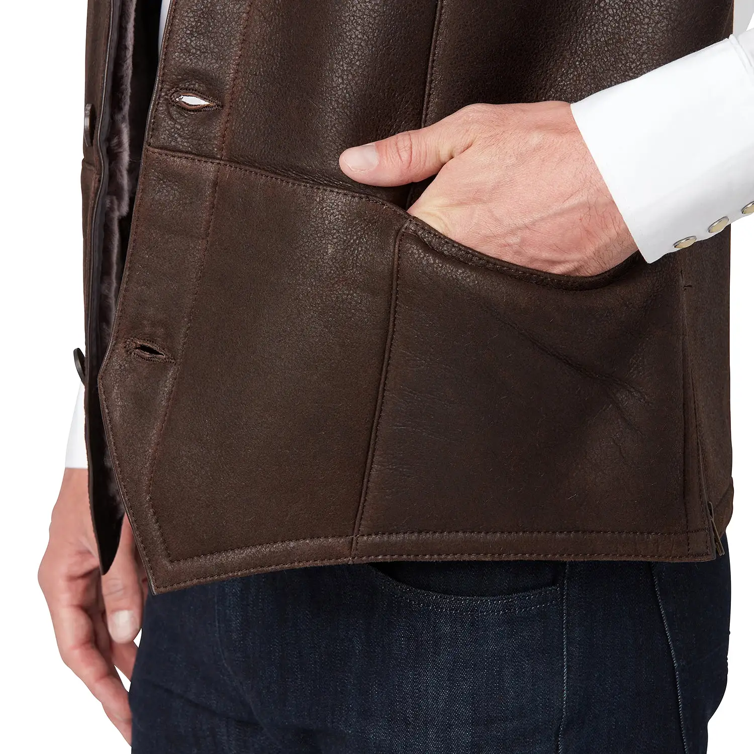 Shearling Vest :: Chocolate