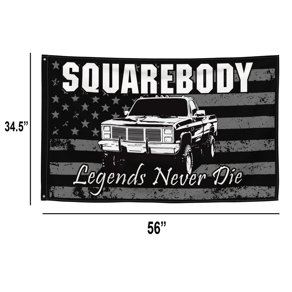 Squarebody Flag - Legends Never Die American Flag